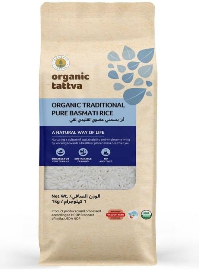 Organic Tattva Traditional Pure Basmati Rice 1 Kg